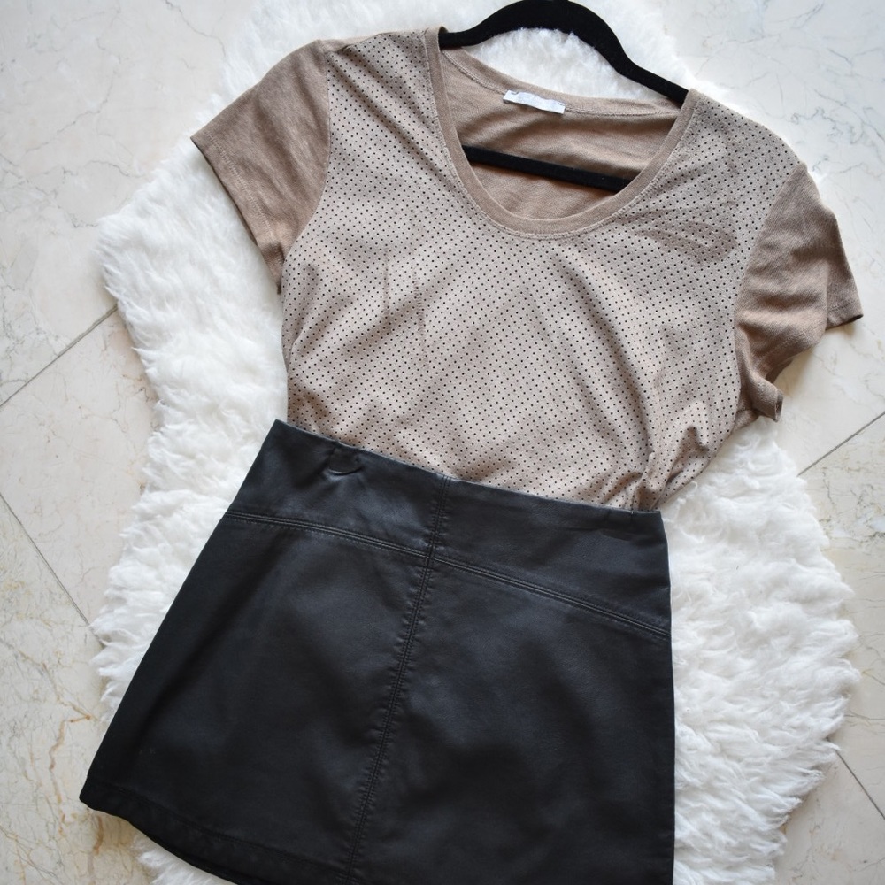 A&F Faux Leather Skirt (XS) | Never Worn!
